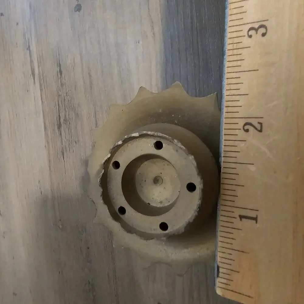 Vintage brass lotus